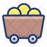 gold cart icon download