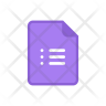 icons of google forms