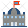 flagged building symbol