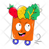 icon for vegetables bag