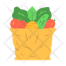 organic grocery icon svg