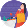 free easter shopping icons