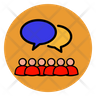 customer discussion symbol