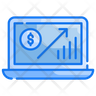 rising graph icon png