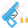 gun bullet logo