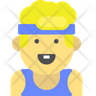 icon for fitness boy