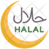 halal meal icon svg
