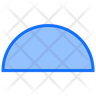 icon for half circle