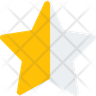 icons for star-half-alt