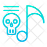 icon for scary music