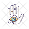free esoteric hand icons