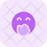 hand over mouth icon png
