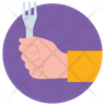 icons of holding fork
