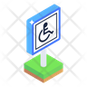 icons for disabled man