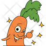 icon happy carrot