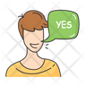 icons of happy client