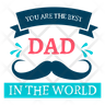 fathers day logo icon