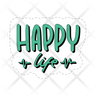 icon for happy life