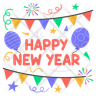 happy-new-year icon svg