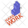 hard work logos