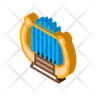 medieval harp icon png