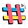 hash symbol icon