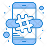 icon for hash mark