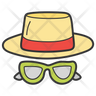 icons for hat with glasses