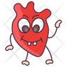 icons for cardiac organ