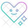 icons for heart smile