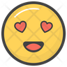 icons of heart eyes emoji