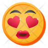 icons of heart eyes emoji