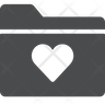 icon for heart folder