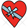 wrap heart icon png
