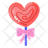 heart lollipop icon svg