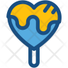 icon for heart lollipop