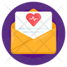 heart mail icon svg