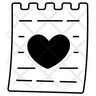 free love paper icons