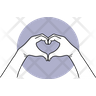 free finger heart icons