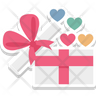 icons for heart-shaped