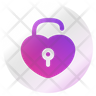 free unlock heart icons