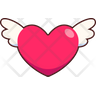 free heart wing icons