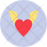 heart wing icon svg