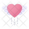heart with wing icons