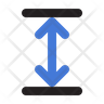 height arrow icon png