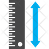 height measurement icon png