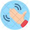 hand waving icon png