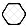 heptagon shape icon