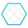 icons of hexagon shape