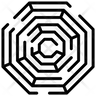 icon hexagon maze